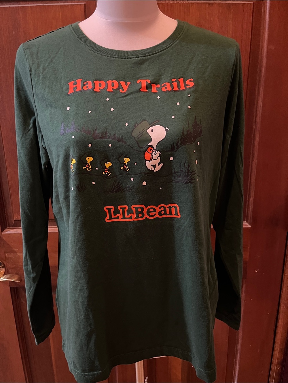 L.L. Bean x Peanuts L/S Happy Trails T-shirt